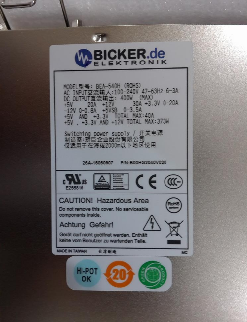 德國BICKER開關電源IUPS-501